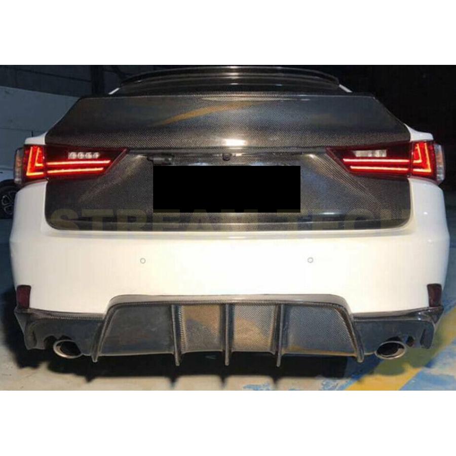 LEXUS レクサス IS Fスポーツ セダン用 DTMタイプ カーボン リアディフューザー リアリップ リアアンダースポイラー 綾織 IS200 IS250 IS350 IS300 人気商品 |  | 02