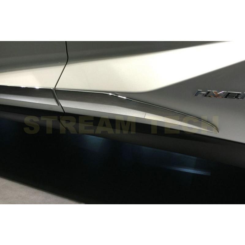 LEXUS レクサス NX用 ABS製 サイドドアトリム クローム調 サイドスポイラー ドアシル 塗装保護 傷防止 泥ガード 傷ガード AZ10型 NX200 NX300 |  | 02