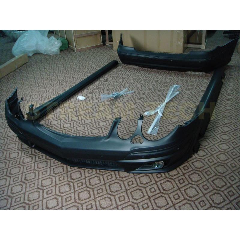 BENZ メルセデス ベンツ W211 Eクラス用 E63 AMGタイプ フルエアロセット ボディキット フルセット バンパー サイドステップ PPウレタン E300 E350 E430 E500 |  | 01