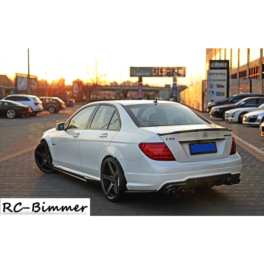 BENZ メルセデス ベンツ W204 Cクラス セダン用 後期 C63 AMGスタイル フルエアロセット ボディキット バンパー サイドステップ グリル PPウレタン製 |  | 01