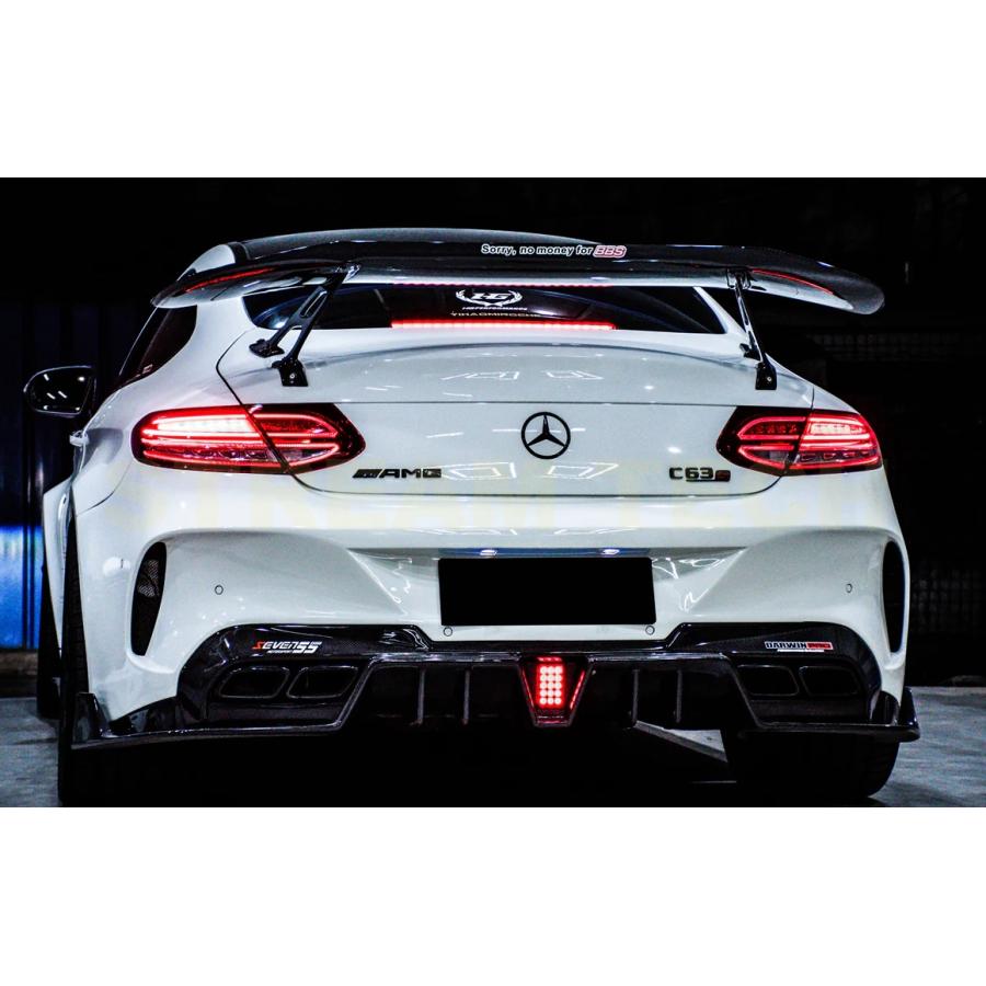 BENZ メルセデス ベンツ C205 Cクラス用 IMP ハーフカーボン リア