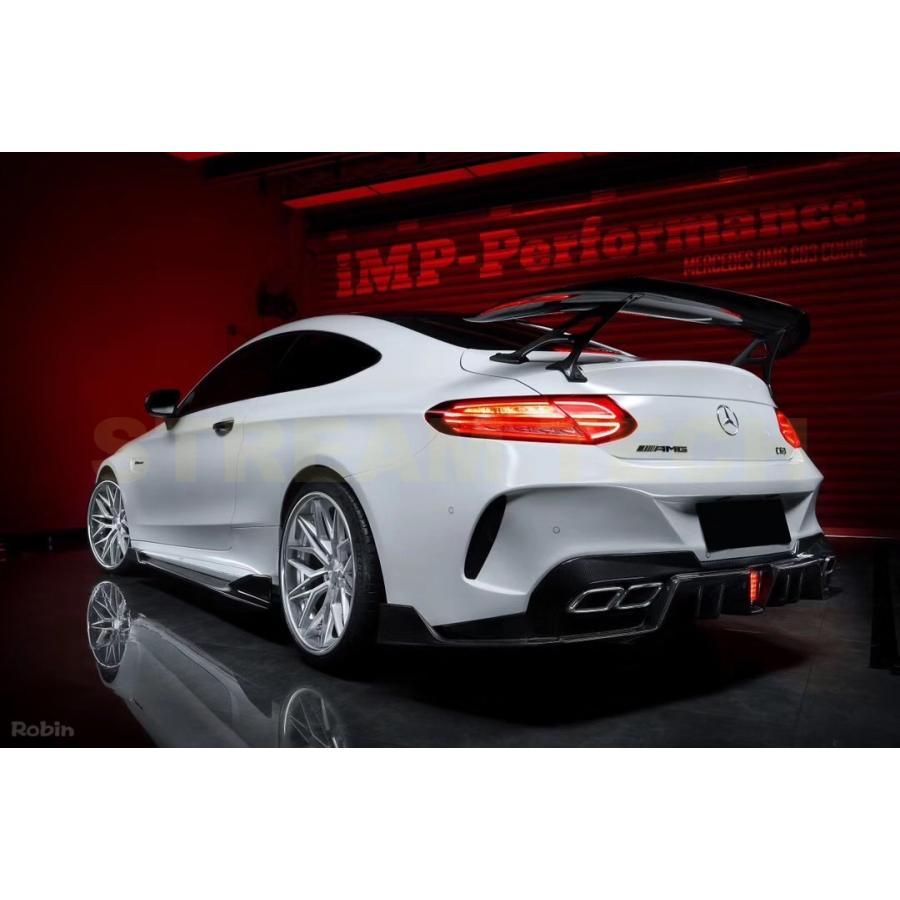BENZ メルセデス ベンツ C205 Cクラス用 IMP ハーフカーボン リア 