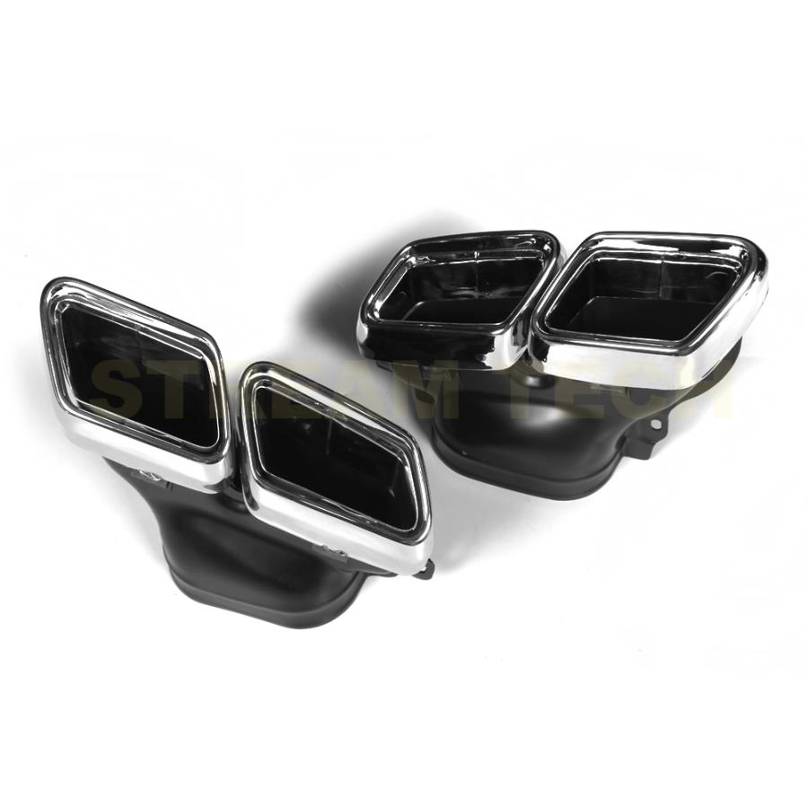 BENZ メルセデス ベンツ W212 Eクラス 後期用 E63 AMGルック リアディフューザー テールパイプ 2点セット アンダーディフューザー リアリップ テールエンド |  | 11