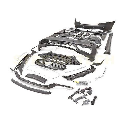 BENZ メルセデス ベンツ W212 Eクラス 後期用 後期 E63 AMGタイプ フルエアロセット ボディキット フルセット バンパー サイドステップ テールパイプ 人気商品 |  | 04