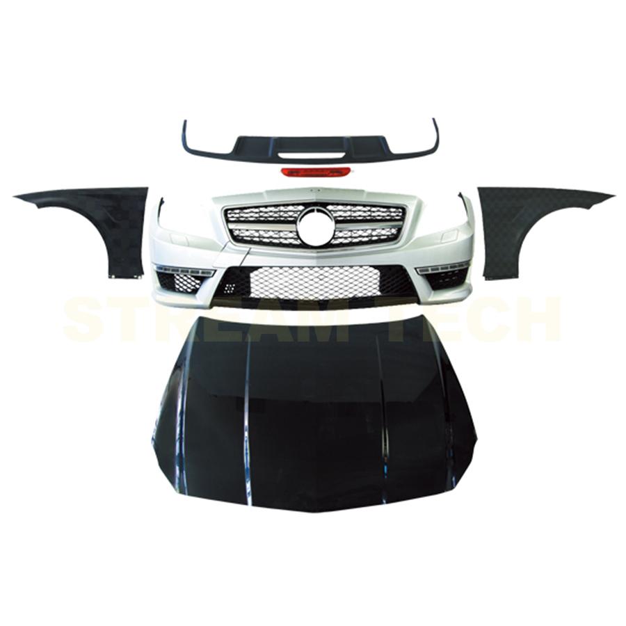 BENZ メルセデス ベンツ W218 CLS用 CLS63 AMGタイプ フルエアロセット ボディキット フルエアロパーツ バンパー フェンダー ボンネット PPウレタン C218 X218 |  | 02
