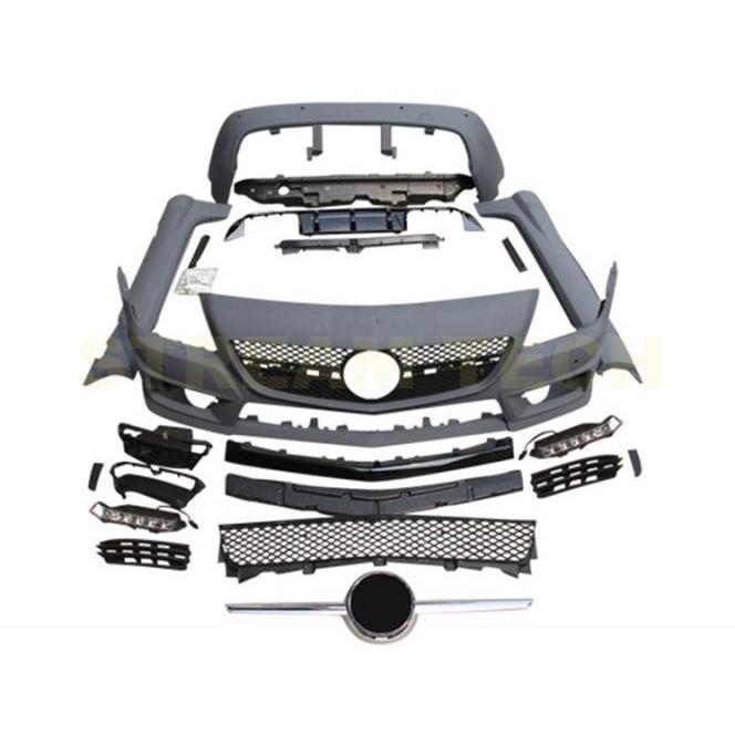 BENZ メルセデス ベンツ R172 SLK用 SLK55 AMGルック フルエアロセット PPウレタン製 フルエアロパーツ ボディキット バンパー サイドステップ |  | 05