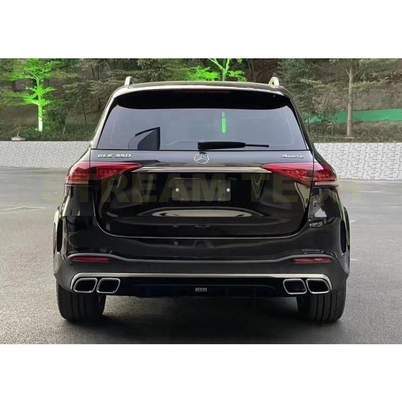 ベンツ　X167 GLE GLS63仕様 リア 4本出しマフラーカッター付 BENZ メルセデス ベンツ W167 GLE SUV用 GLE63 AMGタイプ リア