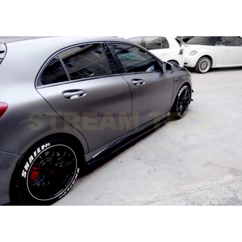 BENZ メルセデス ベンツ W176 Aクラス スポーツ A45 AMG 後期用 BKSSスタイル カーボン サイドスカート サイドステップ サイドスポイラー サイドシル 180 250 |  | 01