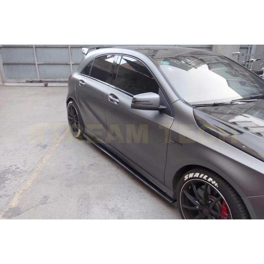 BENZ メルセデス ベンツ W176 Aクラス スポーツ A45 AMG 後期用 BKSSスタイル カーボン サイドスカート サイドステップ サイドスポイラー サイドシル 180 250 |  | 03