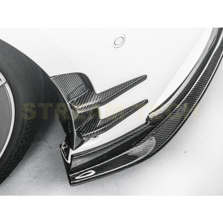 BENZ メルセデス ベンツ W177 Aクラス AMGライン用 GTタイプ カーボン フロントカナード 6ピース フロントスプリッター エアロガーニッシュ 綾織 A35 AMGの画像