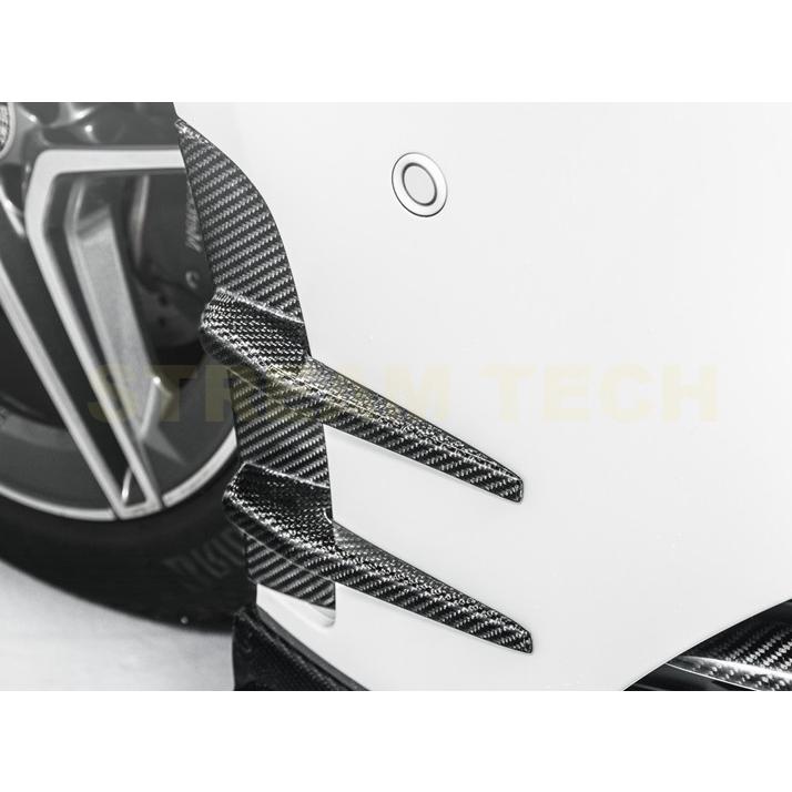 BENZ メルセデス ベンツ W177 Aクラス AMGライン用 GTタイプ カーボン フロントカナード 6ピース フロントスプリッター エアロガーニッシュ 綾織 A35 AMGの画像