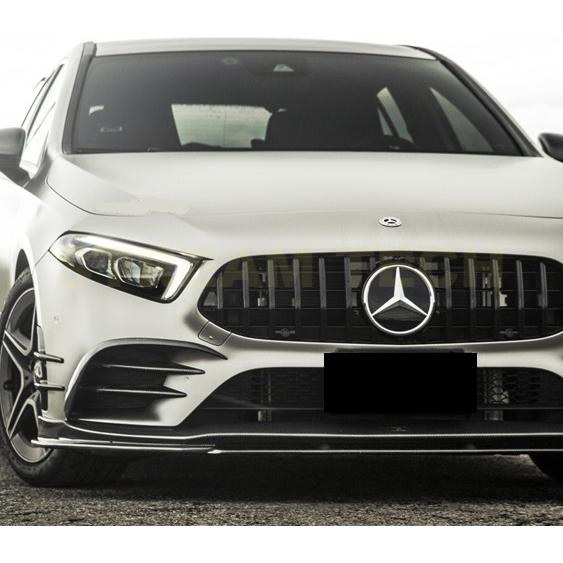 BENZ メルセデス ベンツ W177 Aクラス AMGライン用 GTタイプ カーボン フロントカナード 6ピース フロントスプリッター エアロガーニッシュ 綾織 A35 AMGの画像