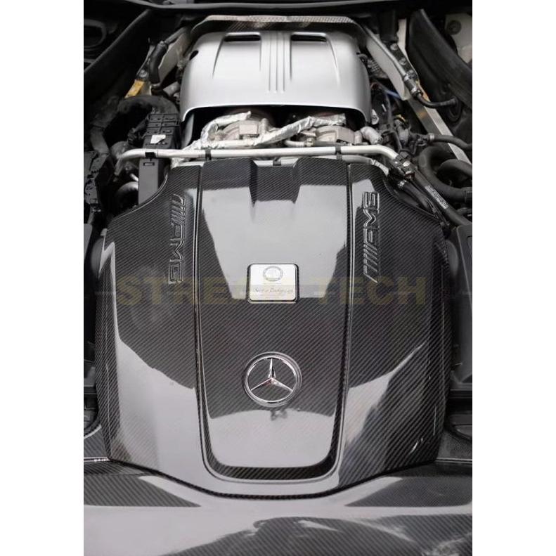 Ｍベンツ119エンジン用エヤクリーナーカバー販売ーAMG.60に装備されていたカバー BENZ メルセデス ベンツ C190 AMG GT用 ドライカーボン エンジンカバー