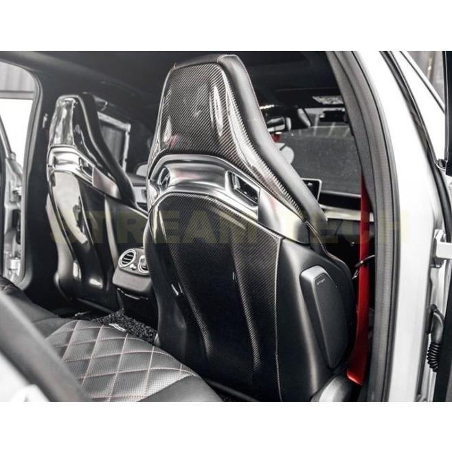 BENZ メルセデス ベンツ AMG 汎用 ドライカーボン シートバックパネル