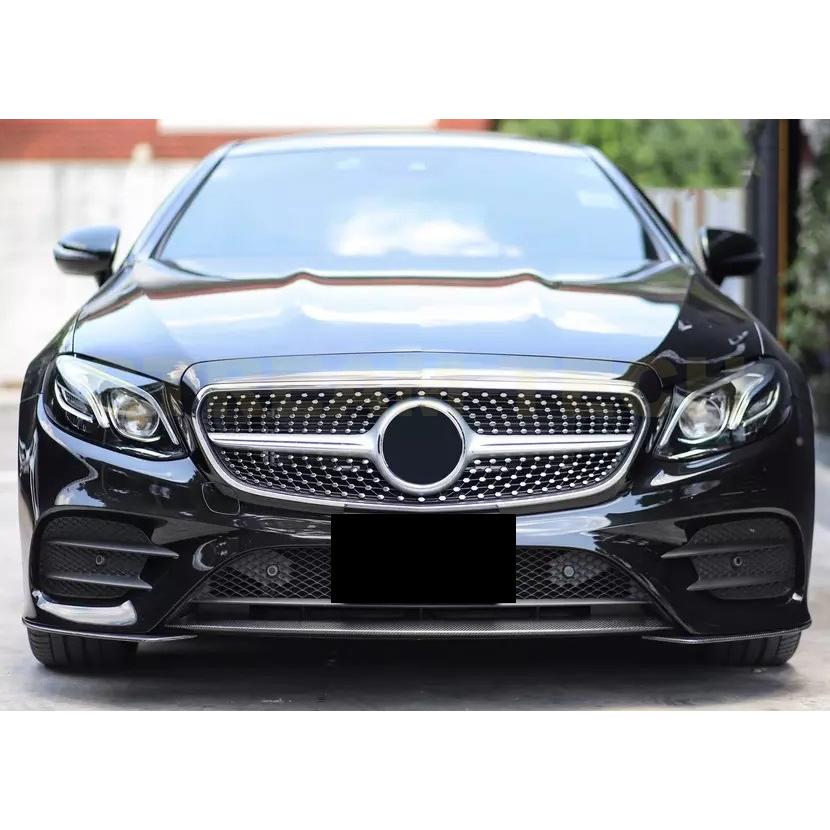 BENZ メルセデス ベンツ C238 A238 Eクラス スポーツ 前期用 MLタイプ カーボン フロントスポイラー 3ピース リップスポイラー フロントリップ 綾織 W238 人気の画像