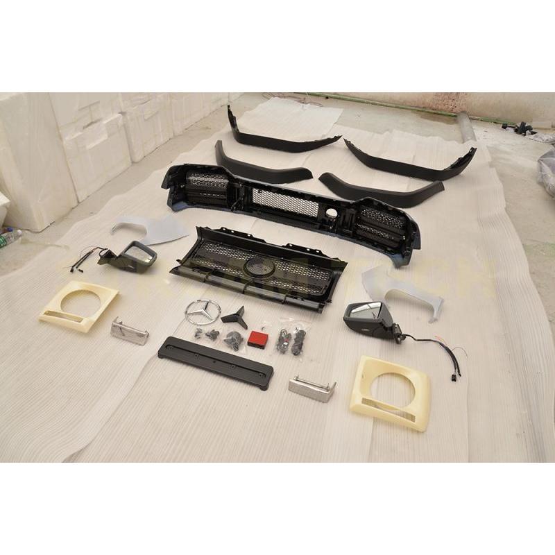 BENZ メルセデス ベンツ W463 Gクラス ゲレンデ用 G63 AMGタイプ エアロセット PPウレタン フロントバンパー フェンダー ミラー W463.1 G350 G500 G550 G55 |  | 10