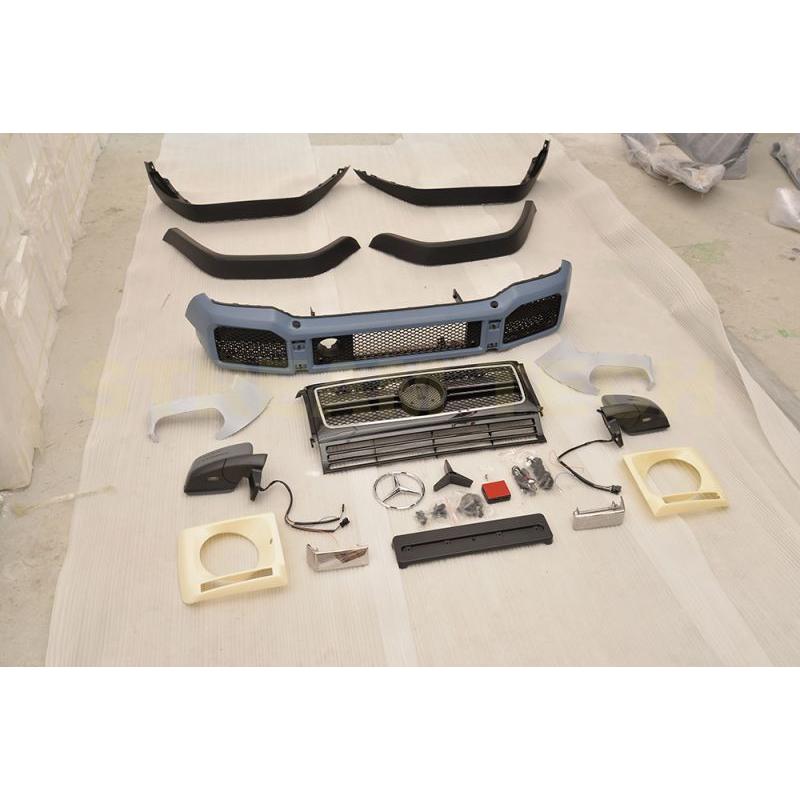 BENZ メルセデス ベンツ W463 Gクラス ゲレンデ用 G63 AMGタイプ エアロセット PPウレタン フロントバンパー フェンダー ミラー W463.1 G350 G500 G550 G55 |  | 04