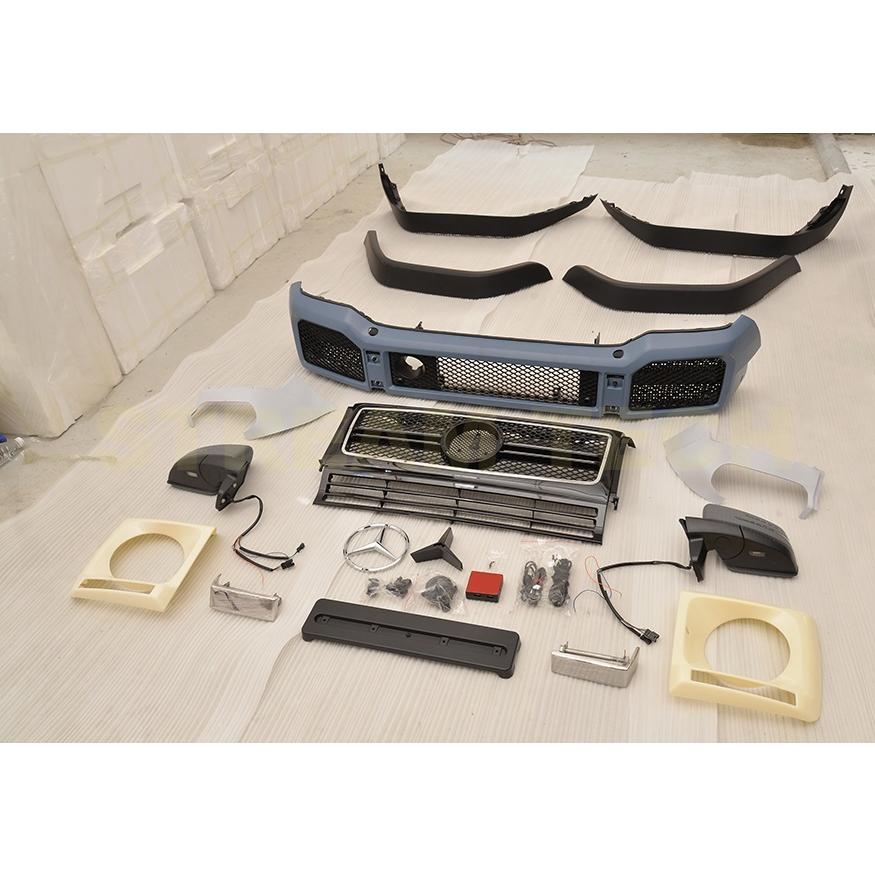 BENZ メルセデス ベンツ W463 Gクラス ゲレンデ用 G63 AMGタイプ エアロセット PPウレタン フロントバンパー フェンダー ミラー W463.1 G350 G500 G550 G55 |  | 06