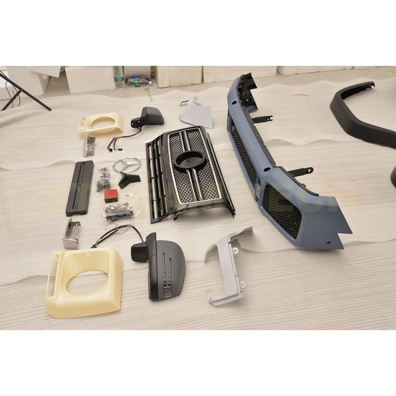 BENZ メルセデス ベンツ W463 Gクラス ゲレンデ用 G63 AMGタイプ エアロセット PPウレタン フロントバンパー フェンダー ミラー W463.1 G350 G500 G550 G55 |  | 07