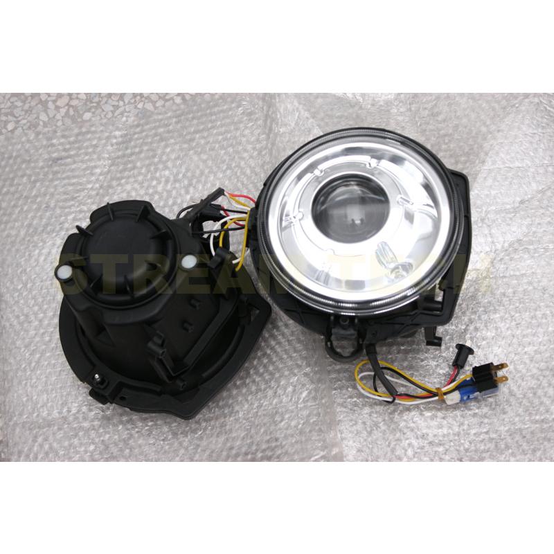 HOWELL ベンツ W463 前期用 後期LOOKヘッドライト ブラック HOWELL製