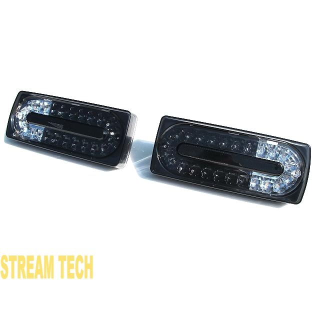 BENZ メルセデス ベンツ W463 Gクラス ゲレンデ用 07〜後期仕様 LED テールランプ スモーク クリア テールライト テールレンズ ランプ キャンセラー付き 人気 |  | 01