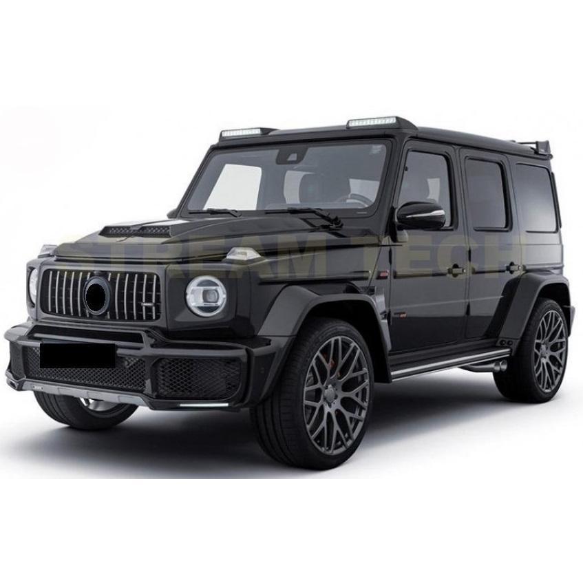 W464 G63 車のボンネットカーボンファイバーフードベントと互換