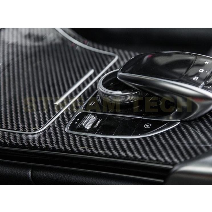 BENZ メルセデス ベンツ W205 S205 C205 A205 Cクラス用 リアルカーボン センターコンソールパネル インテリアパネル カーボンカバー 綾織 W253 C63 AMG 人気の画像
