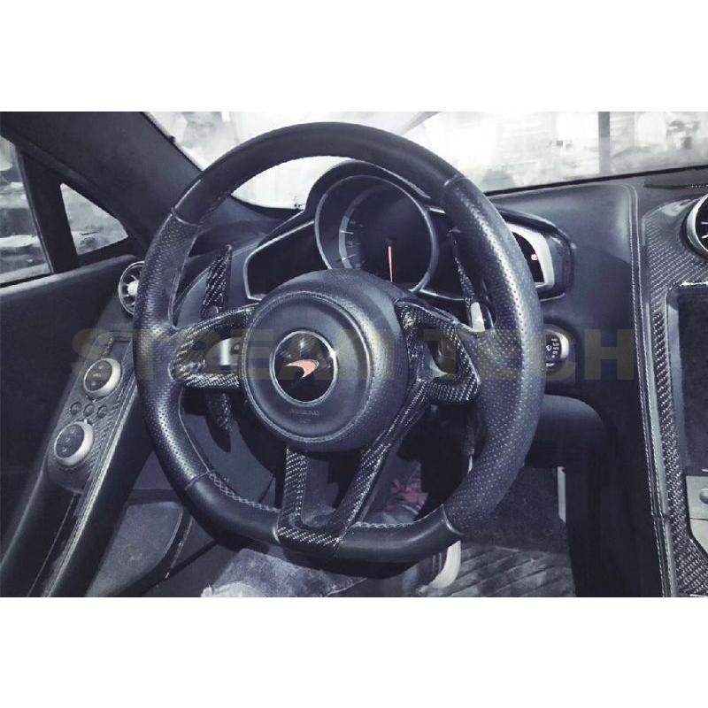 McLaren マクラーレン 汎用 ドライカーボン 変速 シフトパネル パドル 