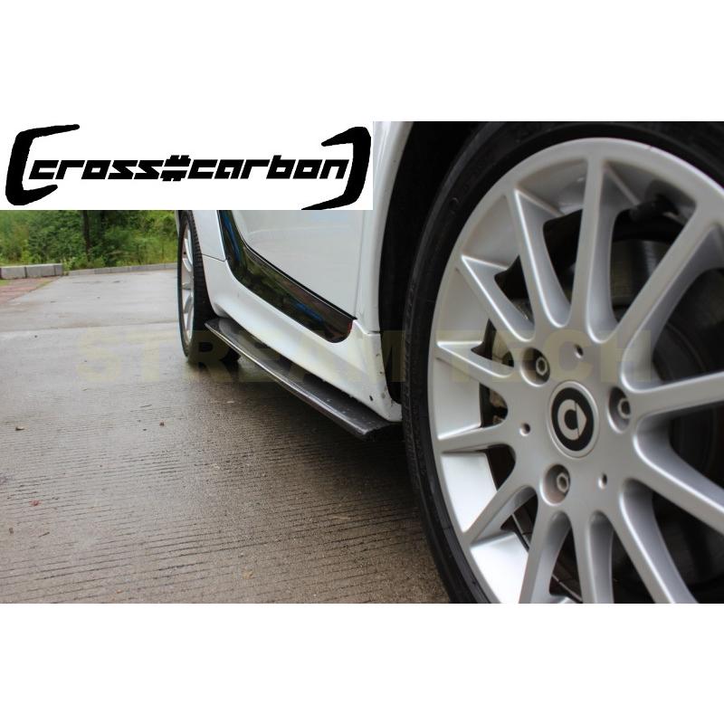 MCC スマート フォーツー用 カーボン サイドスカート サイド