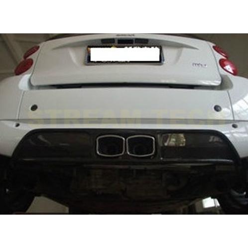 MCC スマート フォーツー用 センターマフラー カーボン リア