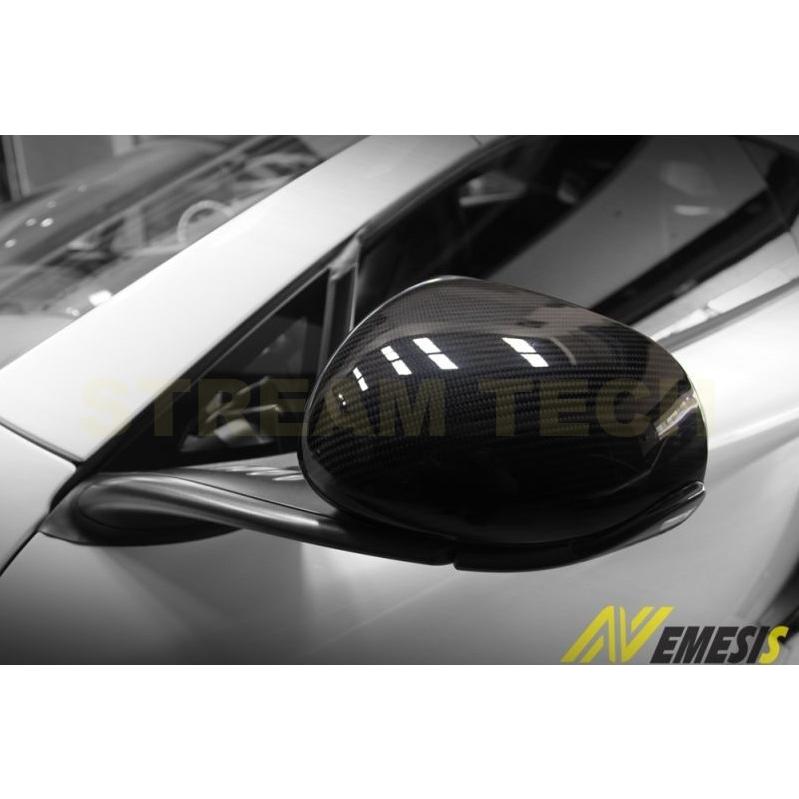 McLaren マクラーレン MP4-12C用 カーボン ミラーカバー サイドミラーカバー ドアミラーカバー バックミラーカバー カーボンカバー 交換式 | 