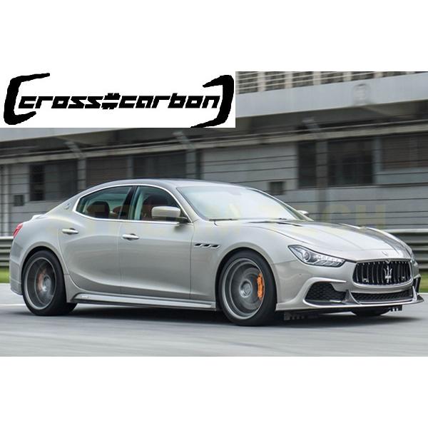 MASERATI マセラティ ギブリ 前期用 PPM500タイプ カーボン サイドスカート サイドステップ サイドスポイラー カーボンスポイラー 綾織カーボン Ghibli 人気商品 |  | 02