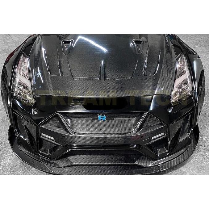 NISSAN 日産 R35 GT-R 後期用 タイプ3 ダクト付き カーボン ボンネット