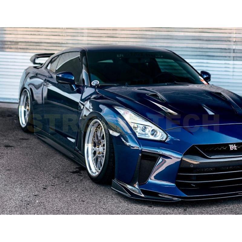 NISSAN 日産 R35 GT-R用 TSタイプ フロントバンパー 4種類有 デイライト付き フロントスポイラー リップスポイラー フロントリップ FRP カーボン 綾織 人気商品 |  | 07