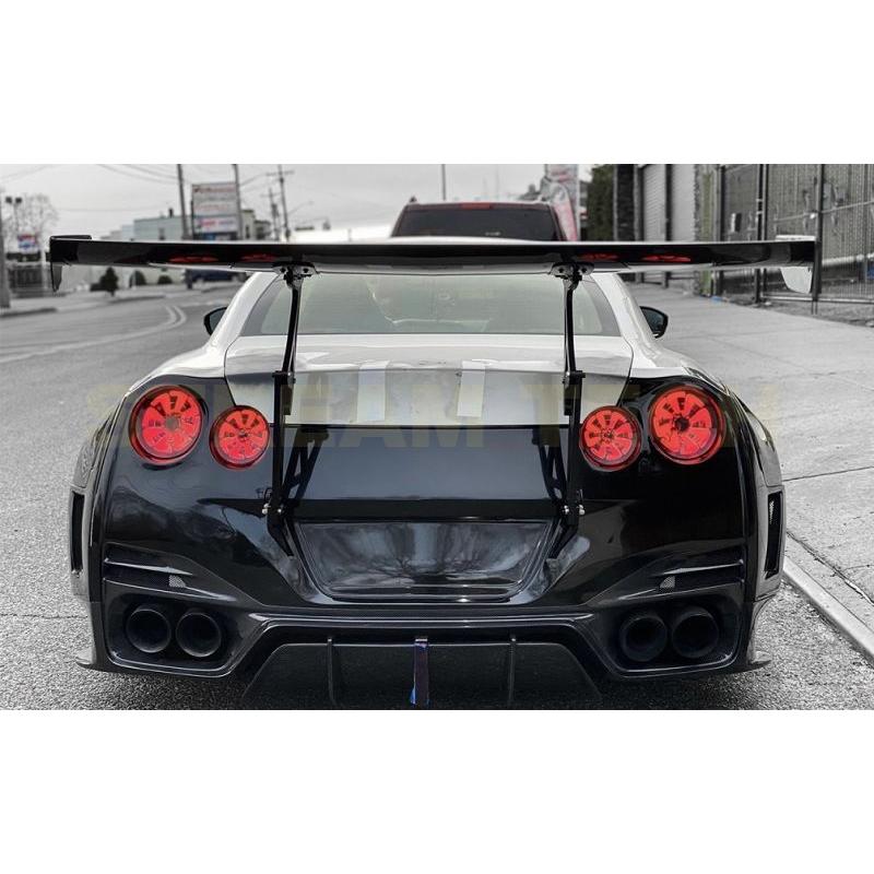 NISSAN 日産 R35 GT-R用 ライフタイム ハーフカーボン リアバンパー ディフューザー ストップランプ バンパー エアロパーツ ニッサン MY09 MY12 MY15 人気 | 