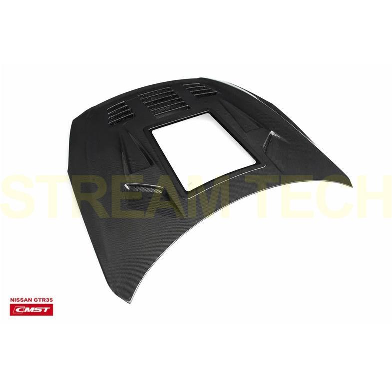 NISSAN 日産 R35 GT-R用 天窓 ダクト付き カーボン ボンネット 4種類有 綾織カーボン フォージドカーボン エンジンフード 炭素繊維 Ver2 CMST 人気商品 |  | 05