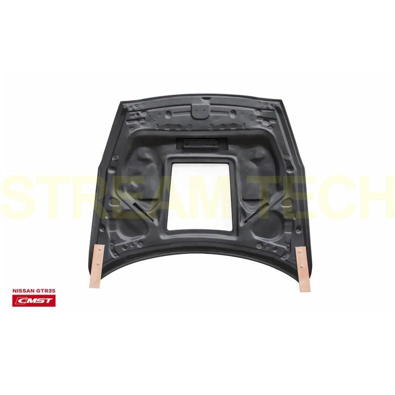 NISSAN 日産 R35 GT-R用 天窓 ダクト付き カーボン ボンネット 4種類有 綾織カーボン フォージドカーボン エンジンフード 炭素繊維 Ver2 CMST 人気商品 |  | 06