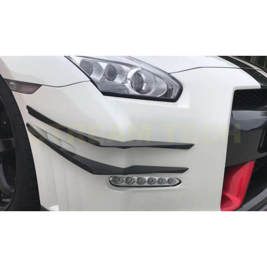 NISSAN 日産 R35 GT-R ニスモ用 カーボン フロントカナード 4点セット 