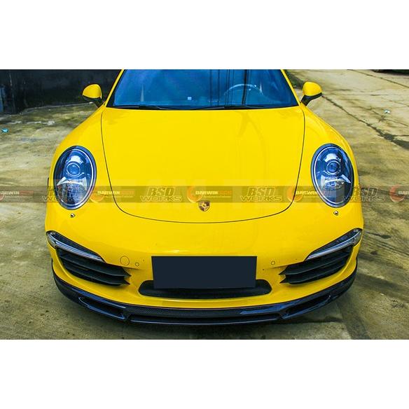 PORSCHE ポルシェ 991 カレラ 前期用 VRSタイプ カーボン フロントスポイラー リップスポイラー フロントリップ バンパーリップ 綾織 シュタイナー 991.1 911 | 