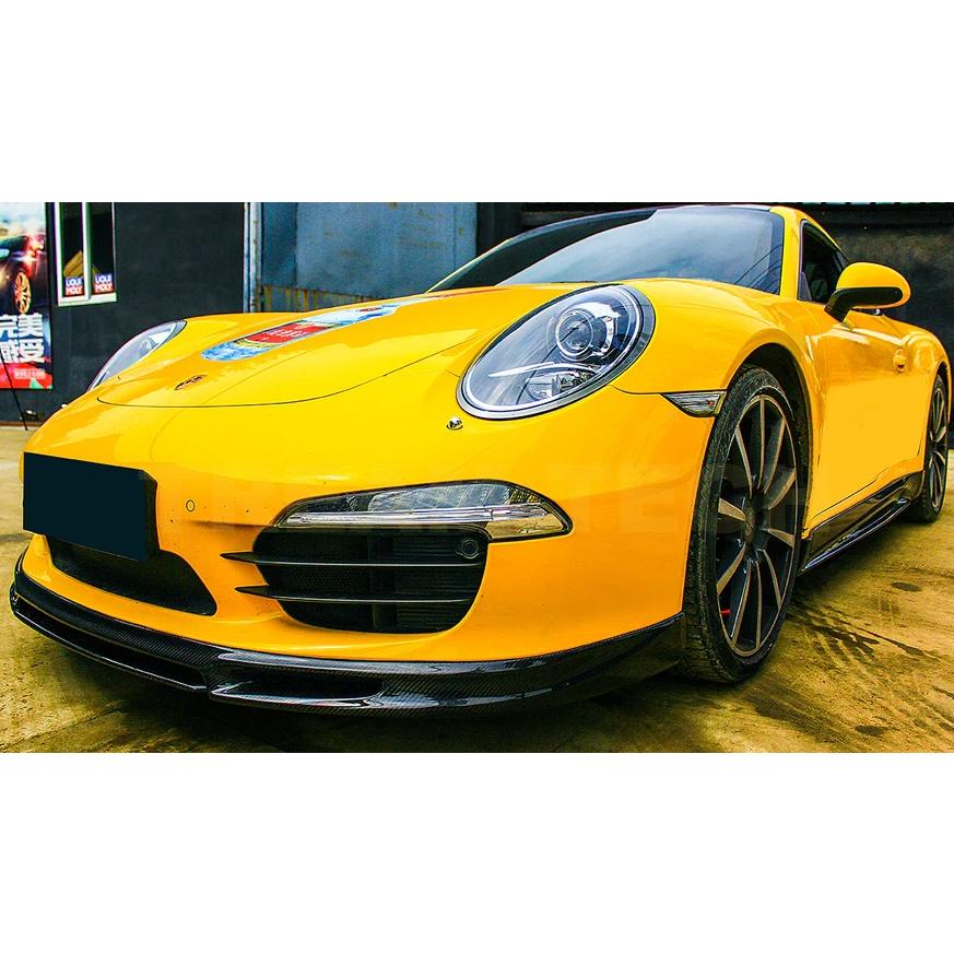 PORSCHE ポルシェ 991 カレラ 前期用 VRSタイプ カーボン フロントスポイラー リップスポイラー フロントリップ バンパーリップ 綾織 シュタイナー 991.1 911 |  | 02