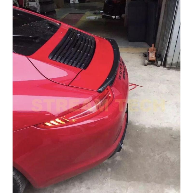 予約販売品 5 ポルシェカレラ車の装飾テールウィングvrtスタイルブラックカーボン 自動車パーツ Spatfdvjqzhk