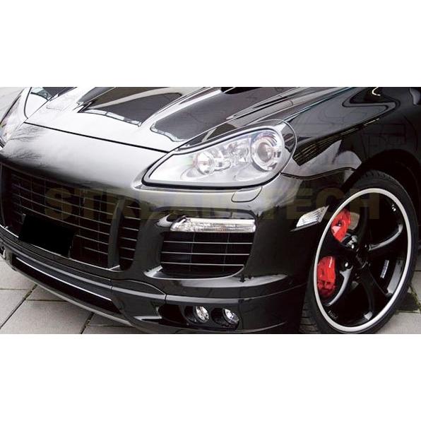 (新品)カイエン　955 957 サイドエアロのみ PORSCHE ポルシェ 957 カイエン用 TechAタイプ ハーフエアロセット LED