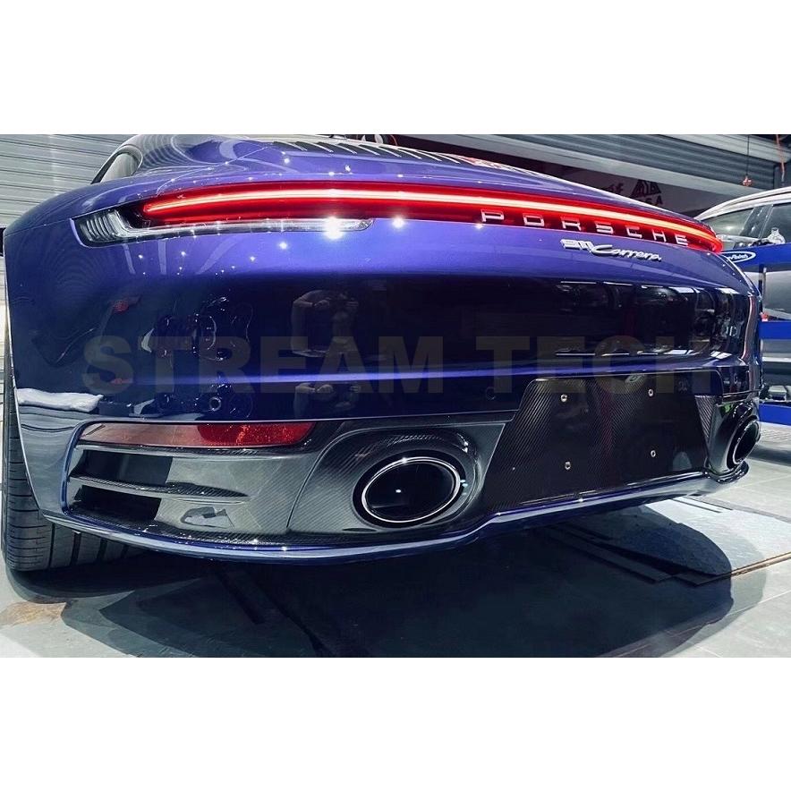 PORSCHE ポルシェ 992 カレラ用 スポーツデザイン ドライカーボン リアディフューザー リアアンダースポイラー リアリップ アンダーリップ 911 Carrera S 4 4S |  | 02