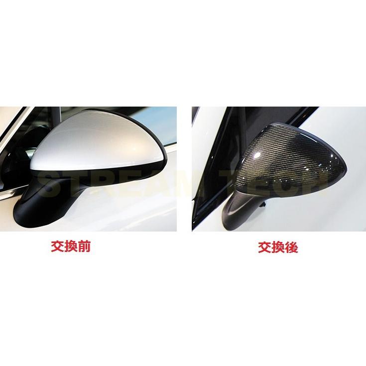 PORSCHE ポルシェ 958 カイエン 前期用 カーボン ミラーカバー 交換式 