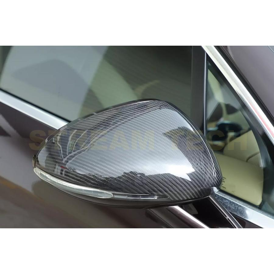 PORSCHE ポルシェ マカン用 リアルカーボン ミラーカバー 貼り付け式