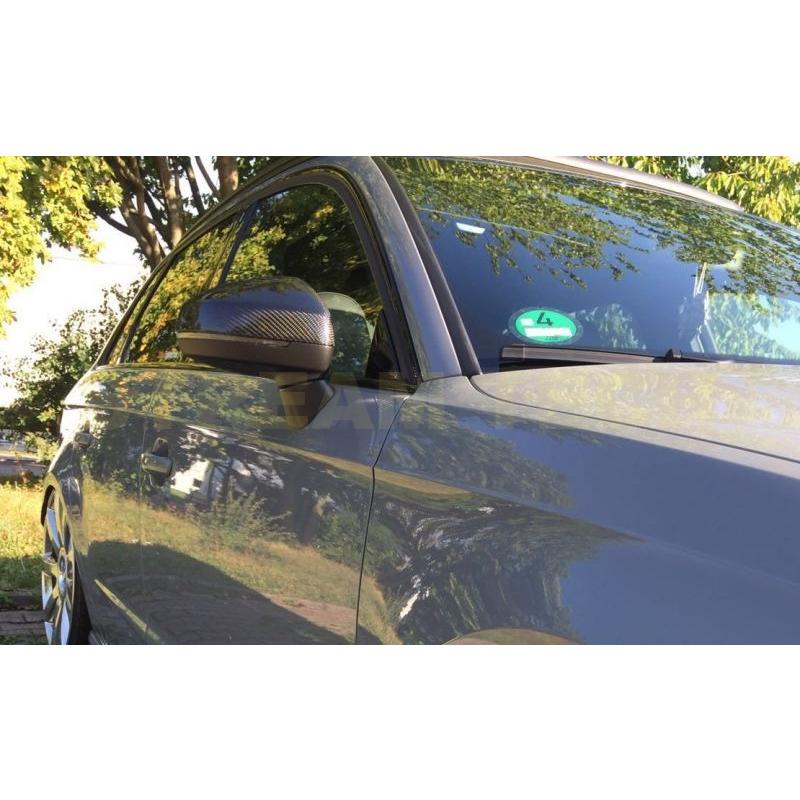AUDI アウディ 8V A3 S3 RS3用 カーボン ミラーカバー 交換式 レーンチェンジアシスト無し サイドミラーカバー ドアミラーカバー バックミラーカバー 綾織 人気 |  | 01