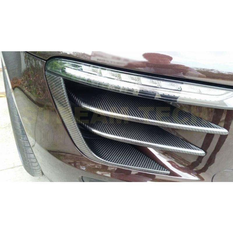 PORSCHE ポルシェ マカン用 カーボン フロントダクトフィンカバー 6ピース フォグランプカバー フォグトリム エアロガーニッシュ 綾織カーボン 95B Macan 人気 |  | 03