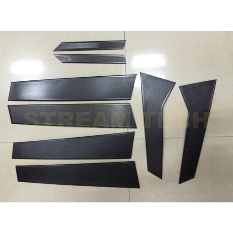 PORSCHE ポルシェ マカン用 リアルカーボン ピラーパネル 8点セット ピラーガーニッシュ センターピラー サイドピラー 綾織カーボン Porsche Macan 95B 人気商品 |  | 01