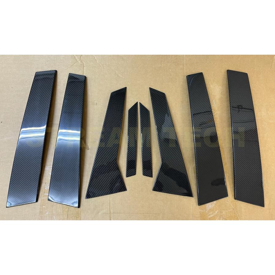 PORSCHE ポルシェ マカン用 リアルカーボン ピラーパネル 8点セット ピラーガーニッシュ センターピラー サイドピラー 綾織カーボン Porsche Macan 95B 人気商品 |  | 02