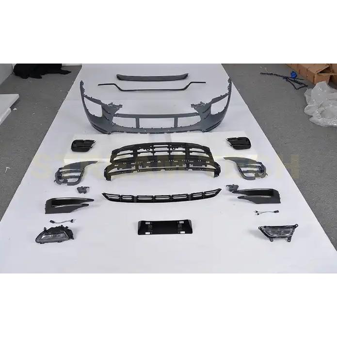 PORSCHE ポルシェ マカン用 ターボタイプ フロントバンパー ボディキット バンパー グリル フォグランプ デイライト エアロ PPウレタン製 95B Porsche Macan |  | 03